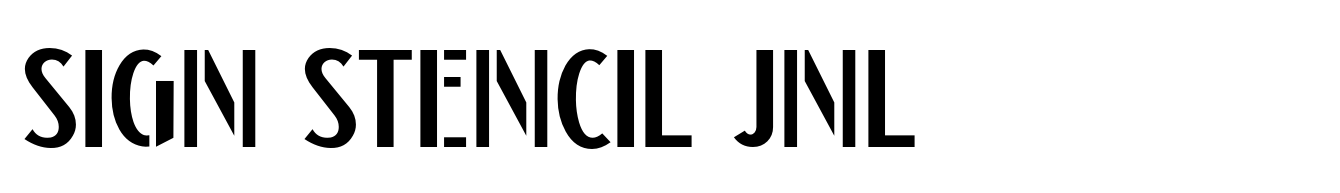 Sign Stencil JNL